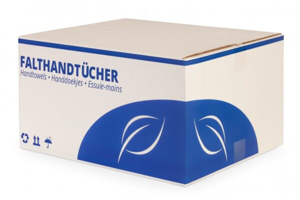 1 Palette Falthandtücher V-Falz 2-lagig Recycling