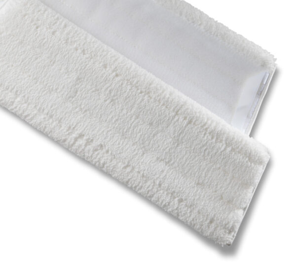 Klettmoppbezug Microfaser weiß 40cm